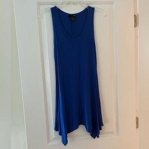 Aqua Asymmetrical Blue Tunic